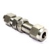 SS Bulkhead Union Equal Straight Connector Compression Double Ferrule OD Fitting Stainless Steel 316